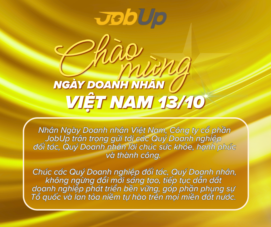 CHÀO MỪNG NGÀY DOANH NHÂN VIỆT NAM 13/10